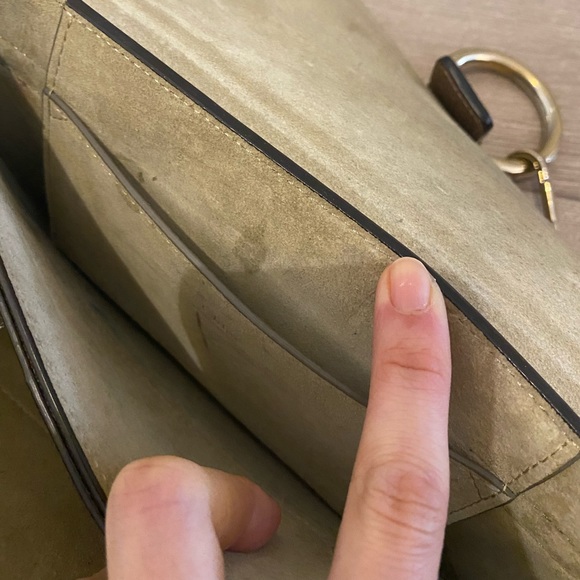 Chloe metallic goatskin small Faye crossbody bag - Picture 6 of 12